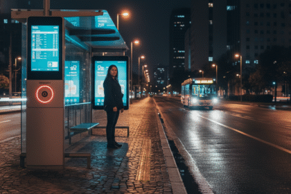 Curitiba inaugura pontos de ônibus com botão de emergência e videochamada. Projeto Abrigo Amigo já tem 53 mil atendimentos no Brasil. Entenda como funciona.