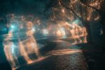 projeções de luz do Inverno Encantado Curitiba no Passeio Público
